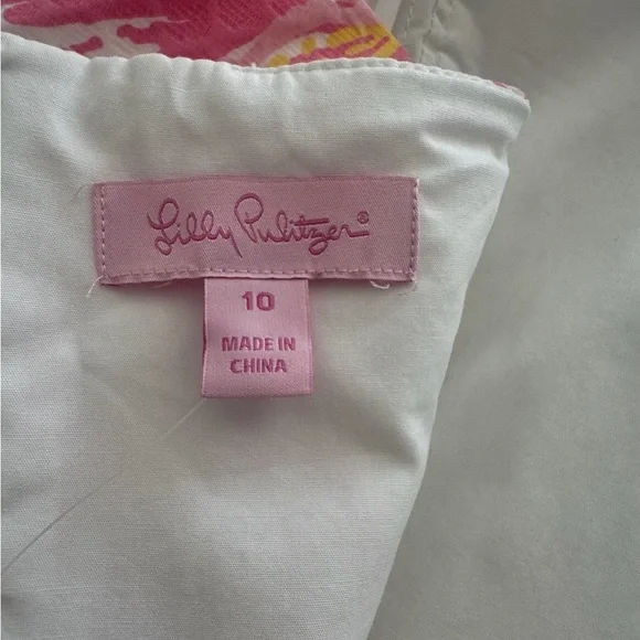 Lilly Pulitzer Angela Resort White Clover Cup Strapless Dress. Size 10 - Picture 2 of 9